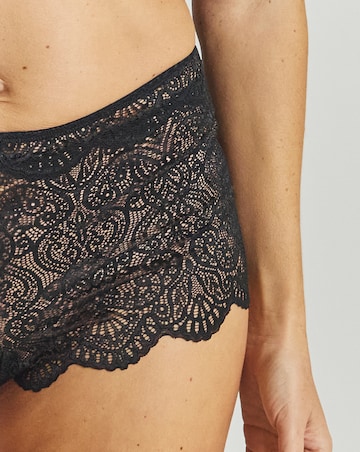 Pretty Secrets Mila Lace Short Knicker Black