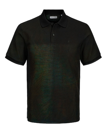 Jack & Jones Austin Waffle Polo - Black