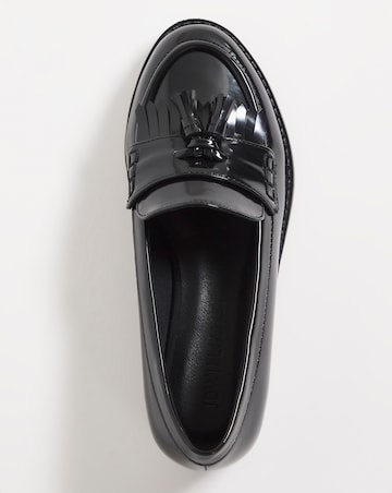 Leather Look Tassle Loafer - Wide Fit (E)