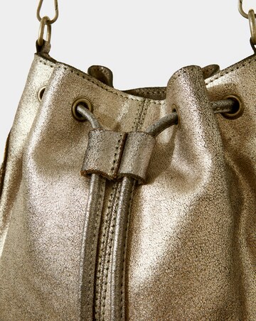 Joe Browns Gold Rush Metallic Suede Bag