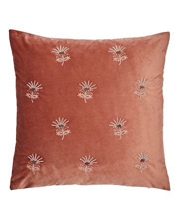 Embellished Flower Cushion
