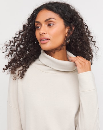 Oatmeal Super Soft High Neck Sweatshirt