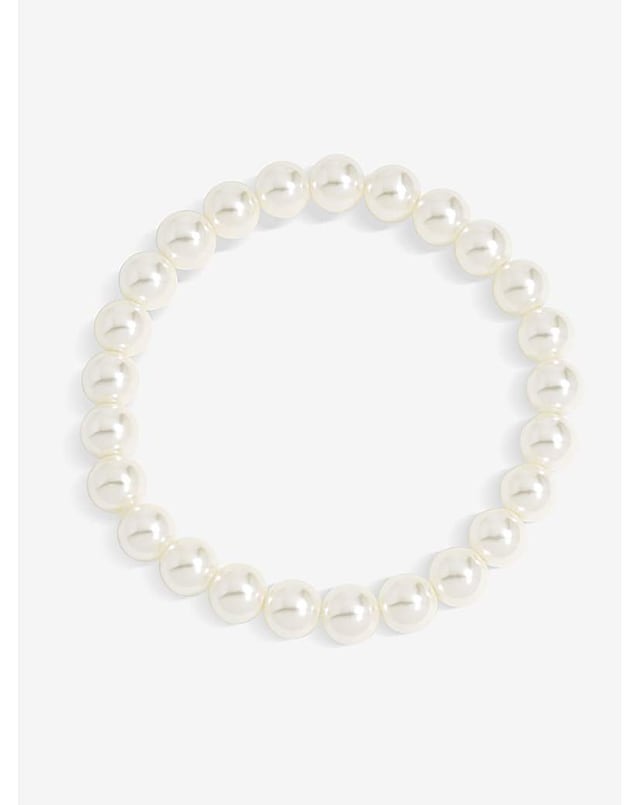 Jon Richard Single Row Pearl Stretch Bracelet