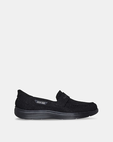 Skechers Black On-The-Go Flex Radiant Bonnie Slip In Loafers - Standard Fit (D)