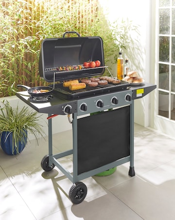 4 Burner Gas BBQ with Side Burner