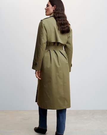 Mango Double-Button Trench