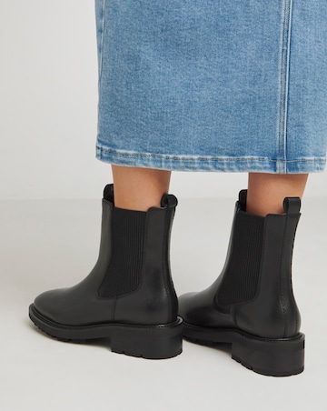 Avis Chunky Leather Chelsea Boots - Extra Wide Fit (EEE)