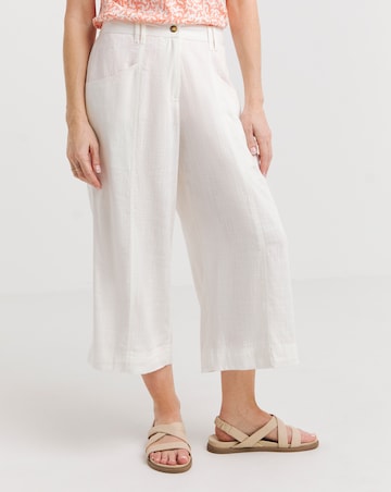 Julipa Linen Mix Crop Trouser
