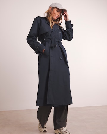 Anthology Navy Elevated Trench Coat