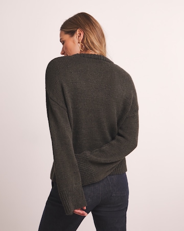 Anthology Charcoal Embroidered Jumper