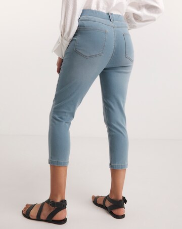 Amber Light Blue Crop Jeggings