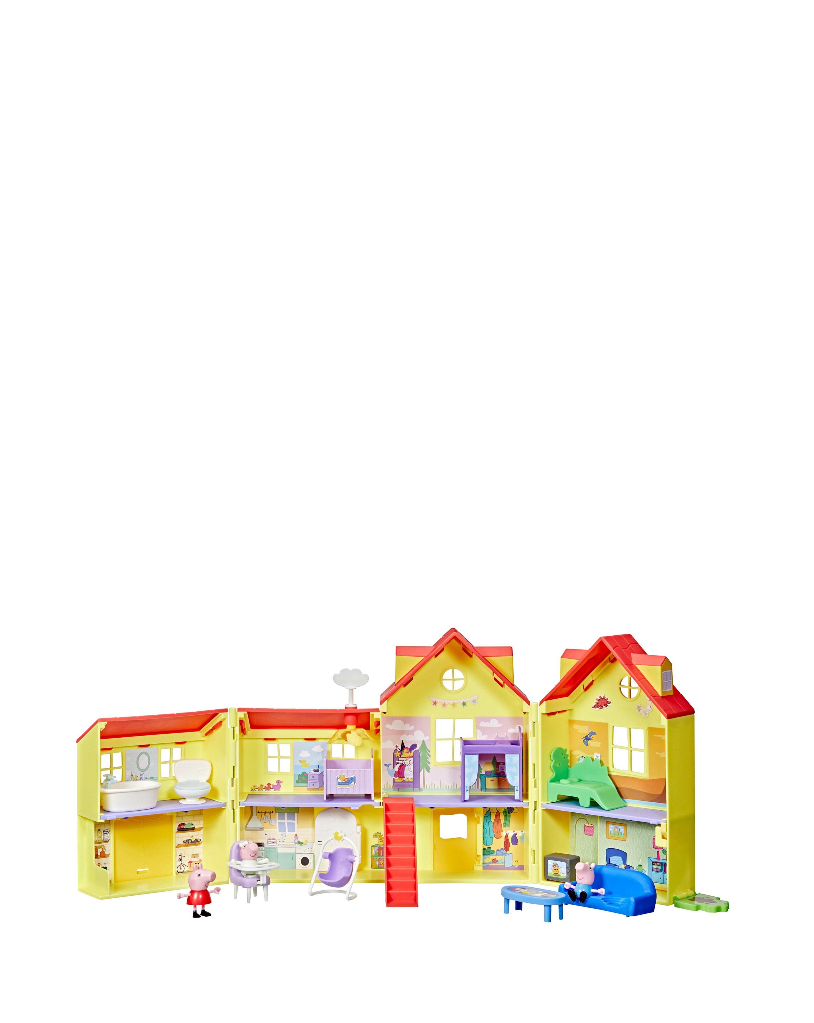 Peppa Pig's Big Family House Playset with Baby Evie | JD Williams