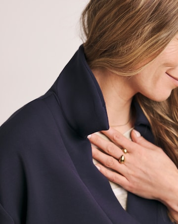 Anthology Navy Collared Modal Sweatshirt