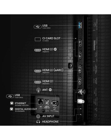 Hisense 65U7QTUK 65in Mini-LED 4K Ultra HD HDR Smart TV