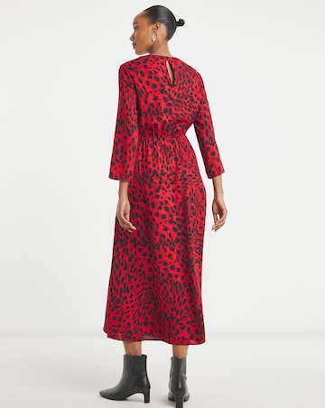 3/4 Sleeve Midi Tea Dress