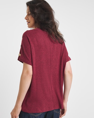 Soft Touch Boxy Roll Neck Top