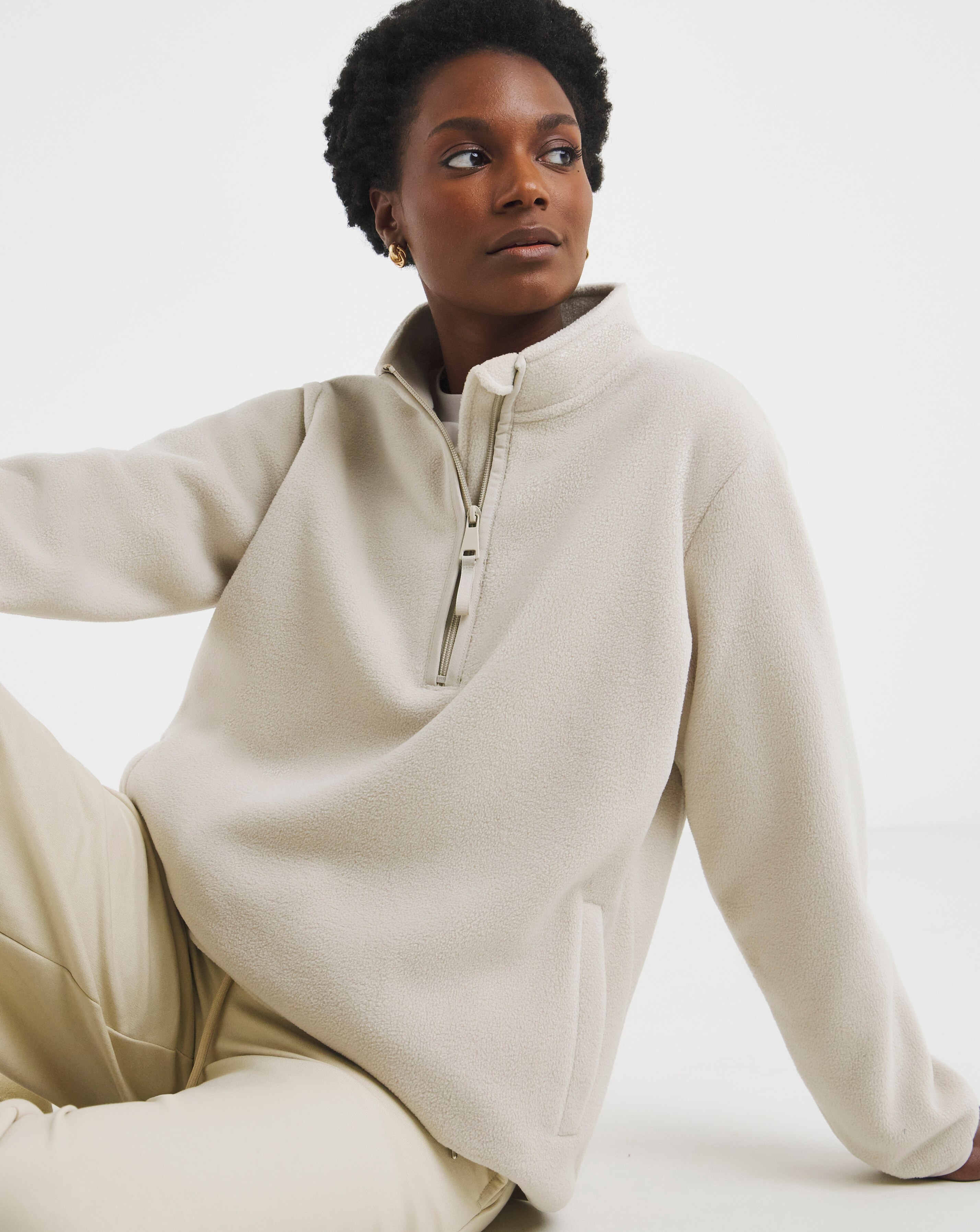 Quarter Zip Longline Fleece