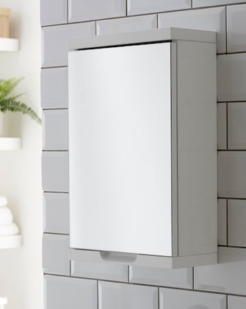 Hopton High Gloss Single Mirror Cabinet