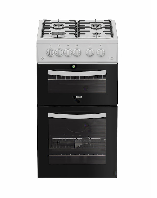 Indesit ITG5GMW 50cm Gas Twin Cooker - White