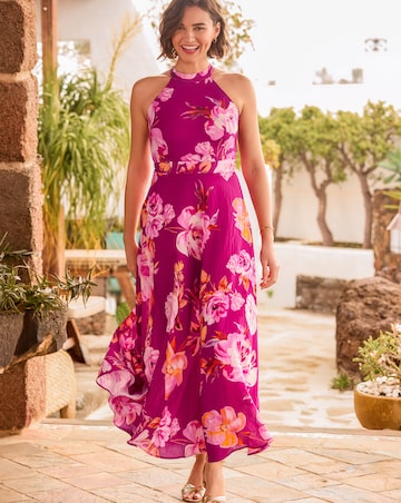 Joe Browns Lulu Floral Halter Neck Dress