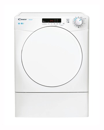 Candy Smart CSE V9DF-80 WiFi Connected 9kg Vented Tumble Dryer White + Install