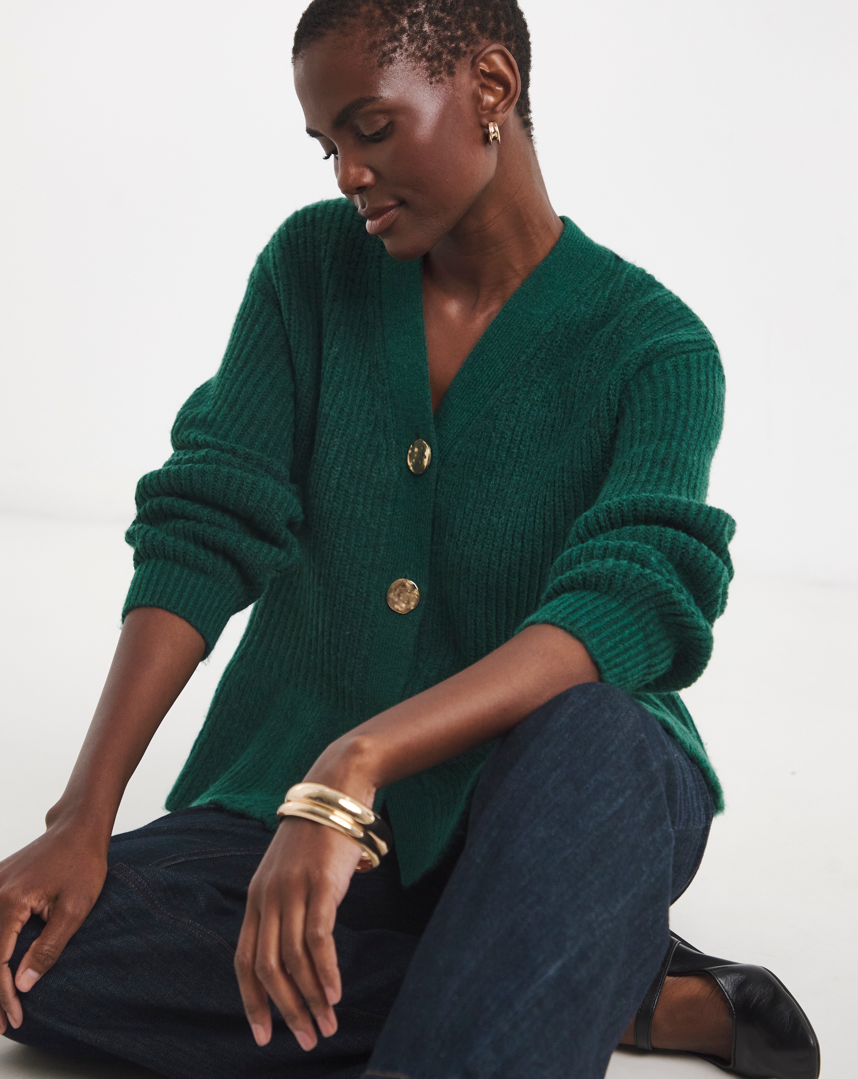 Peplum Knit Cardigan | JD Williams