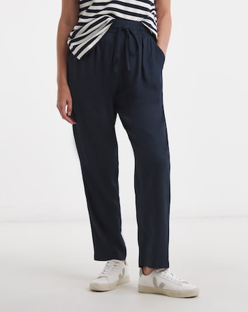 Linen Mix Tapered Trouser