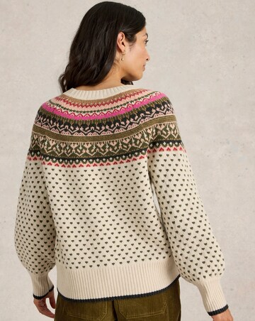 White Stuff Mini Heart Fairisle Jumper