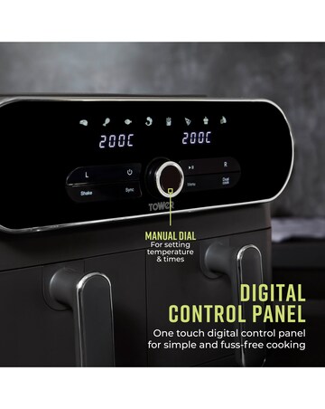 Tower T17138 Vortx 10.4L Dual Basket Air Fryer