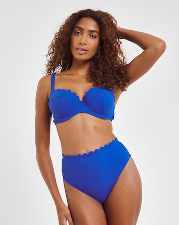 MAGISCULPT Contour Me Scalloped Edge High Waist Bikini Bottoms