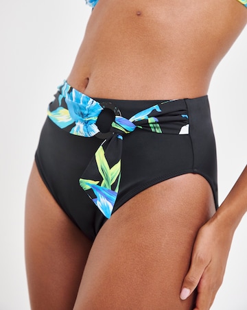 Fantasie Talm Beach Gathered High Waist Bikini Brief Black