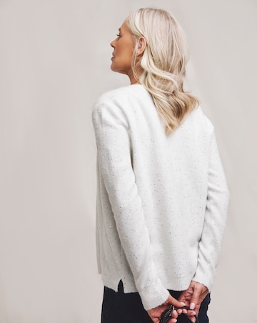 Julipa Silver Sequin Cardigan