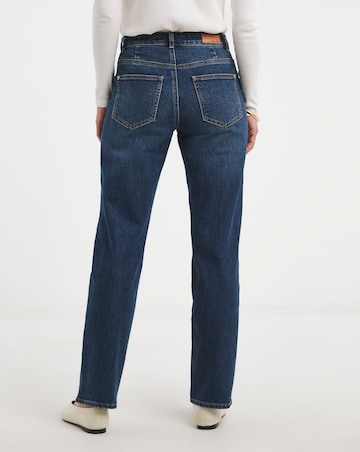 Mid Blue Authentic Straight Leg Jeans