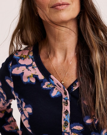 Julipa Cotton Ribbed Henley