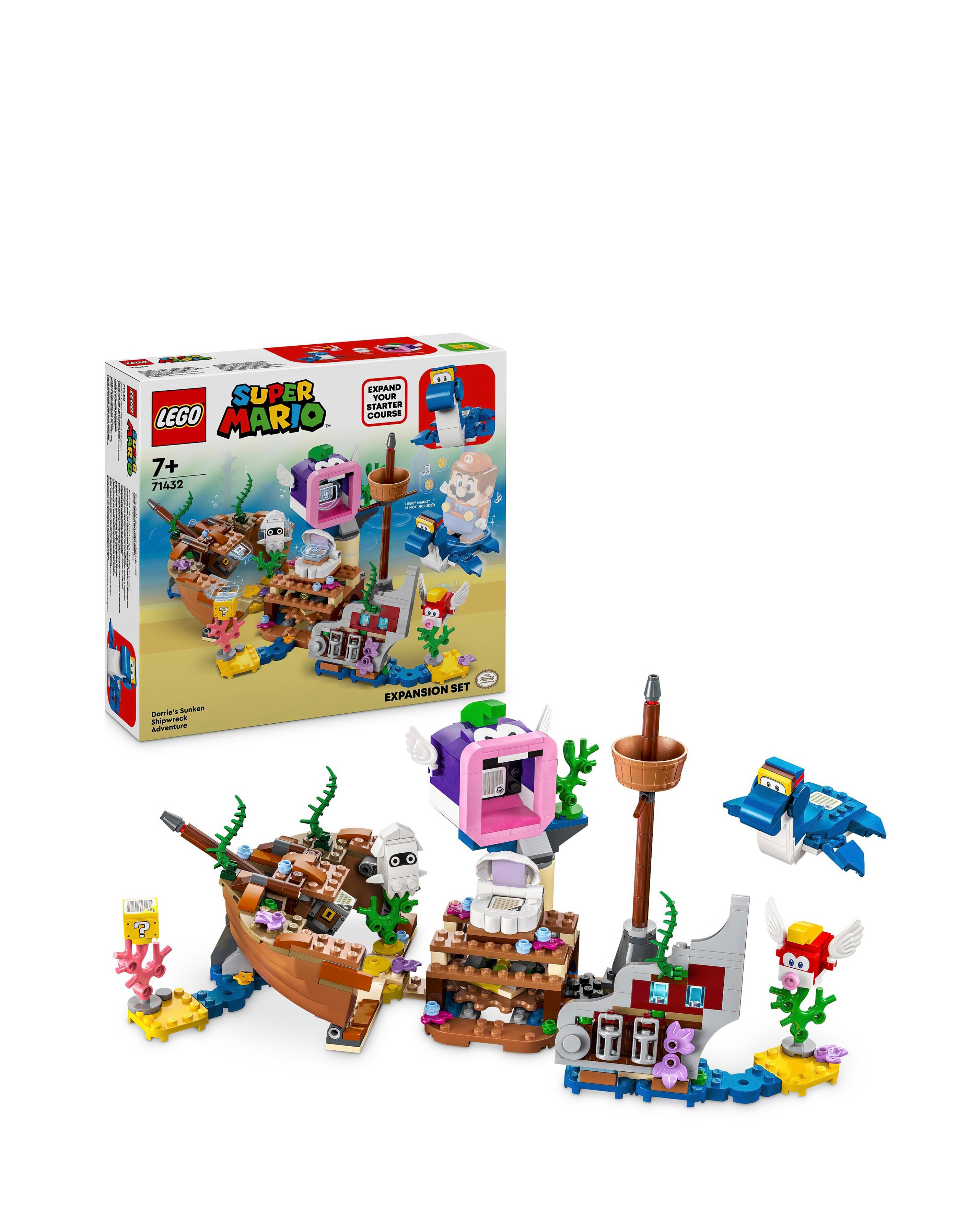 LEGO Super Mario Dorrie's Sunken Shipwreck Adventure Expansion Set