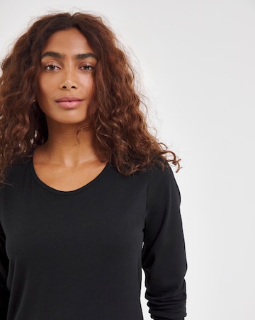 Pretty Secrets 2 Pack Thermal Long Sleeve Tops - Black