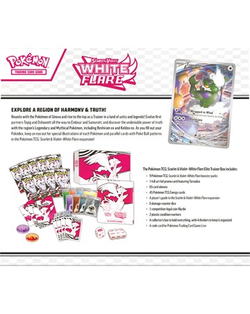 Pokemon Trading Card Game (TCG): Scarlet & Violet White Flare Elite Trainer Box
