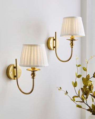Pair of Rechargeable Wall Lights