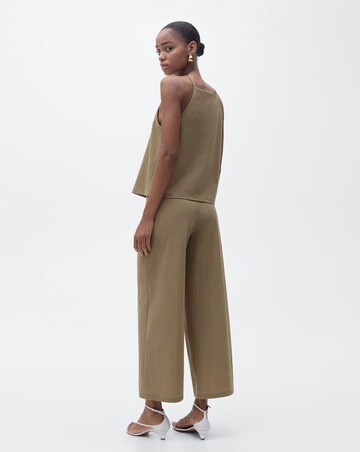 Mango Cropped Palazzo Trouser