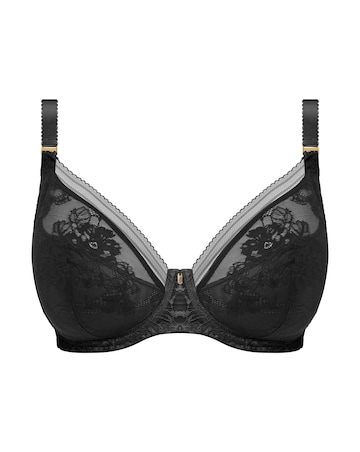 Fantasie Fusion Lace Plunge Wired Bra Black