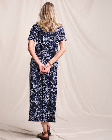 Julipa Shirred Shoulder Jersey Midi Dress