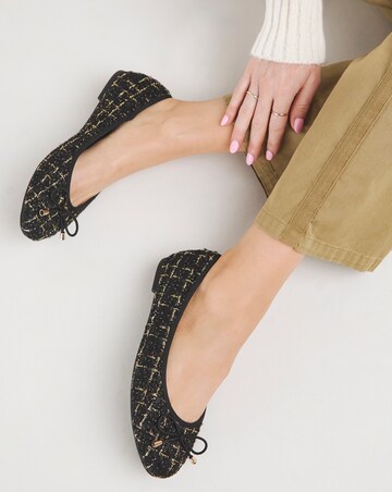 Selena Classic Flat Ballerina Shoes - Extra Wide Fit (EEE)