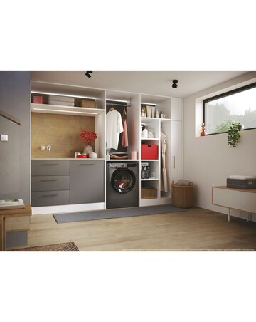 Hoover H-WASH 350 H3WPS4106TAMBR80 10kg Washing Machine - Grey + installation