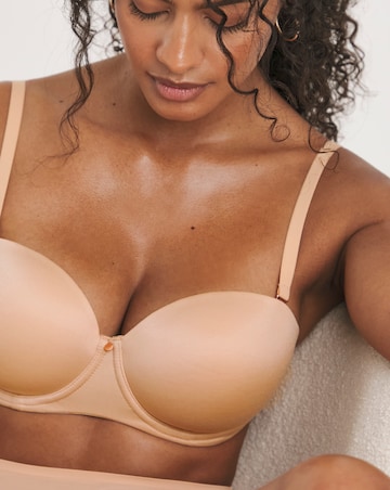 Figleaves Smoothing Multiway Balcony Bra (B-GG) Latte