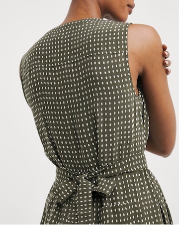 Whistles Josie Oval Spot Jumpsuit