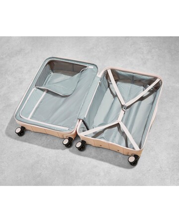 Rock Pixel Cabin Suitcase - Pastel Pink