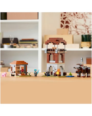 LEGO Minecraft The Pillager Outpost and Ravager, Village Building Toy 21278