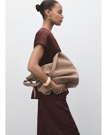 MANGO CRINKLE TROUSERS