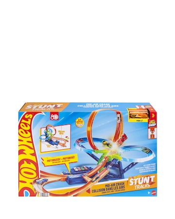 Hot Wheels Stunt Tracks Motorised Big Air Crash