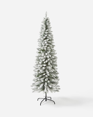 Aspen Slim Flocked Christmas Tree - 6FT